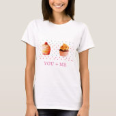 T-shirt Cute Cupcake Basic T-Shirt, Toi et moi (Devant)