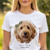 T-shirt Cute Custom Photo Paint Brushstroke I Love Dogs