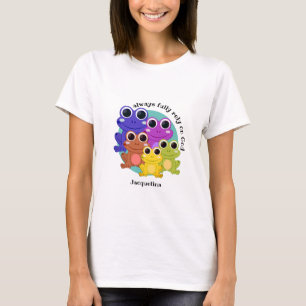 T-shirt Cute Custom PLEINEMENT COMPTER SUR DIEU Christian