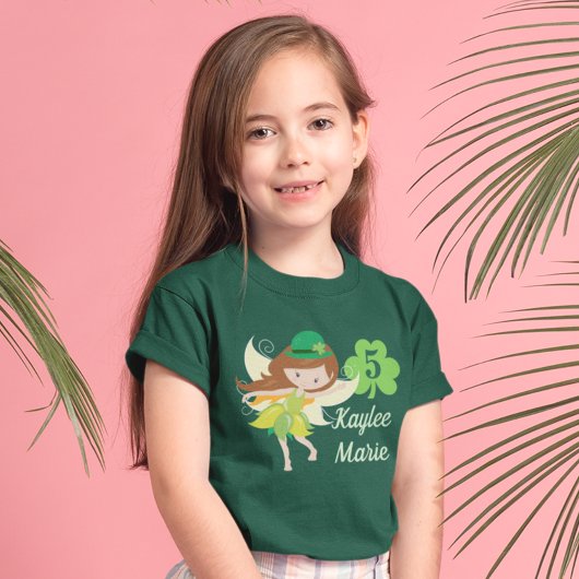 T-shirt Cute Custom St. Patrick's Day Anniversaire Fille