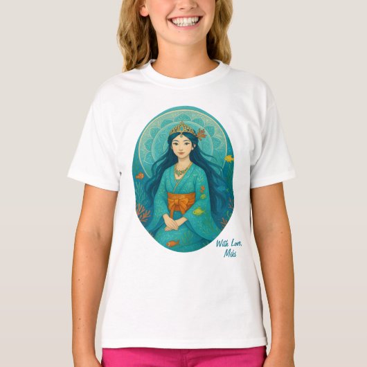 T-shirt Cute Cute Whismusical Underwater Princesse (Devant)