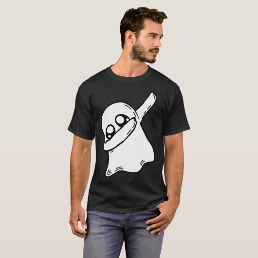 T-shirt Cute Dabbing Ghost Dab Dance Gesture Pose Hallowee (Devant entier)