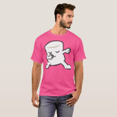 T-shirt Cute Dabbing Marshmallow Campfire Kawaii Marshmall (Devant entier)