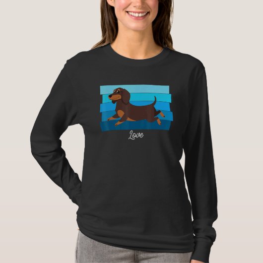 T-shirt Cute Dachshund (Devant)