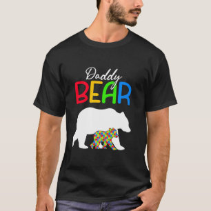 T-shirt Cute Daddy Bear Sensibilisation sur l'autisme Auti