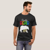T-shirt Cute Daddy Bear Sensibilisation sur l'autisme Auti (Devant entier)