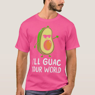T-shirt Cute Dancing Avocado Vegan Graphisme alimentaire G