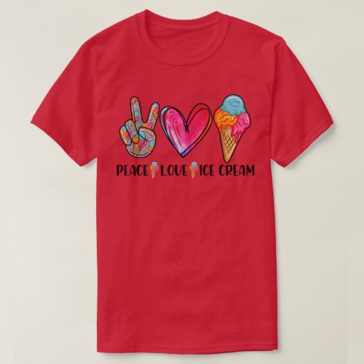 T-shirt Cute de la paix pour les filles (Design devant)