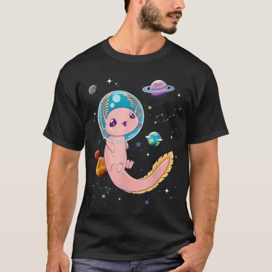 T-shirt Cute Déplaisant Anime Pastel Goth Vêtements Espace (Devant)