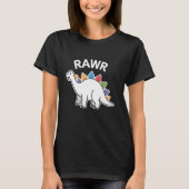 T-shirt Cute Dino Rawr Dinosaur Roaring Funny Kid Dino Voi (Devant)