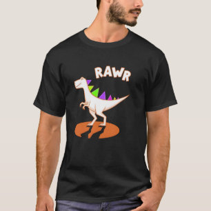 T-shirt Cute Dino Rawr Dinosaur Roaring Funny Kid Dino Voi