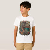 T-shirt Cute dinosaure trex (Devant entier)
