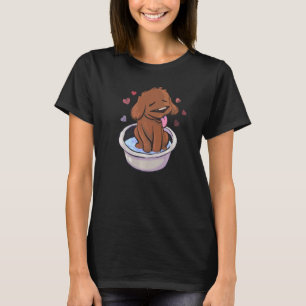 T-shirt Cute Dog Bowl Puppy Labrador Hommes Top Femme