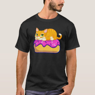T-shirt Cute Donut Et Chat Doughnut Trendy Chats Kitten