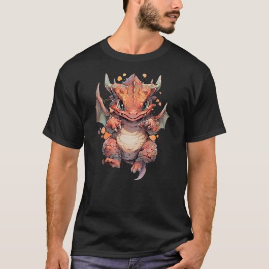 T-shirt Cute Dragon funny Dragon lover baby (4) (Devant)