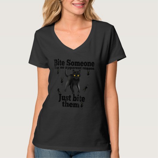 T-shirt Cute drôle Chat en colère (Devant)