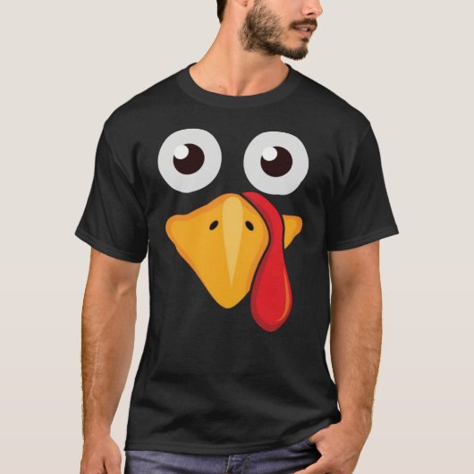 T-shirt Cute Drôle Turquie Face Thanksgiving Cadeau indisp (Devant)