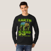 T-shirt Cute Earth Day 53rd Anniversary Silhouette Of Elep (Devant entier)