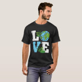 T-shirt Cute Earth Day Love Planet Nature (Devant entier)