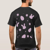 T-shirt Cute Easter Bunny Pattern Shirt – Pastel Bunny & E (Dos)