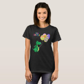 T-shirt Cute Easter Dino Balloon Design (Devant entier)