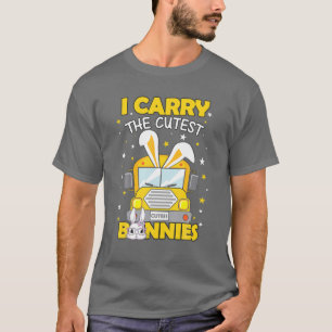 T-shirt Cute Easter School Bus Driver Bunnies Easter Day