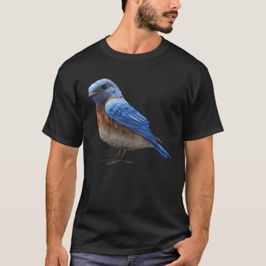 T-shirt Cute Eastern Bluebird Sunset (Devant)