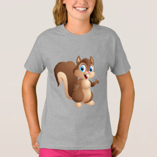 T-shirt Cute écureuil animé