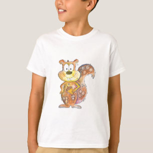 T-shirt Cute écureuil Brown Whimsical
