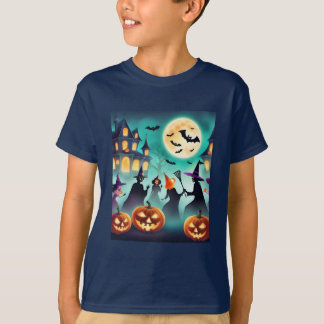 T-shirt Cute & Éffrayant : La magie d'Halloween pour les e