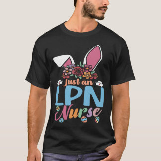T-shirt Cute Eggcellent LPN Nurse Easter Bunny Ears Nurse 