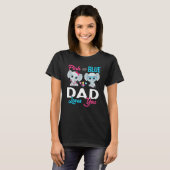 T-shirt Cute Elephant Keeper Of The Gender Dad Loves You R (Devant entier)