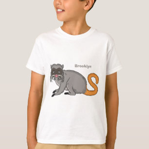 T-shirt Cute Emperor Tamarin illustration