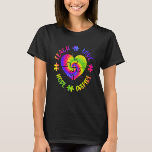T-shirt Cute Faith Hope Amour Sensibilisation sur l'autism