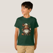 T-shirt Cute Fall Gnomes Kids T‑Shirt - Thanksg (Devant entier)