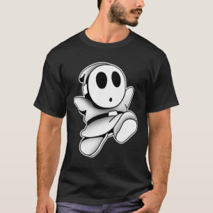 T-shirt Cute Fantôme Porte Masque Noir Éffrayant