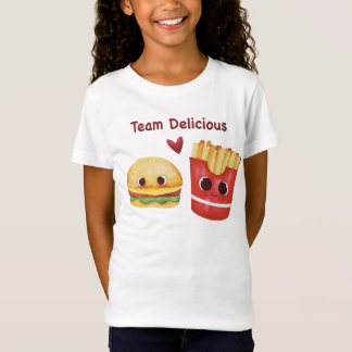 T-Shirt Cute Fast Food - Kawaii Junk Food Visages Baby Bod