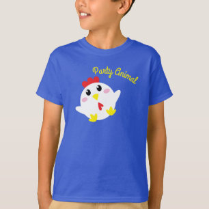 T-shirt Cute ferme de poulet Enfants 1er fête d'anniversai