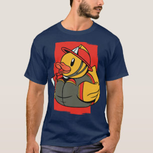 T-shirt Cute Fire Fighter Rubber Ducky