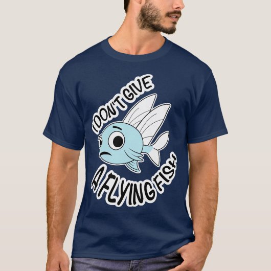 T-shirt Cute Fish je ne donne pas de poisson volant (Devant)