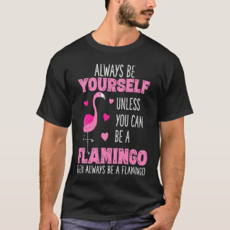 T-shirt Cute Flamingo For Girls Women Kids