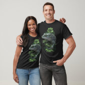 T-shirt Cute Fleur verte Gecko Faune Lizard (Unisexe)