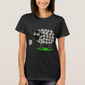 T-shirt Cute Floral Sheep Design (Devant)