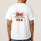 T-shirt Cute Floral Strawberry "Tearcher" Teacher Appreci (Dos)