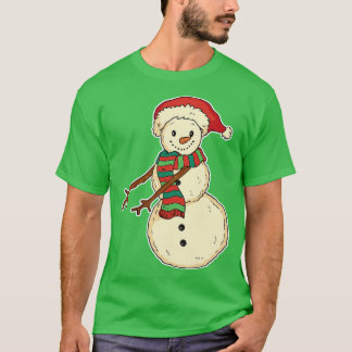 T-shirt Cute Flossing Snowman toon