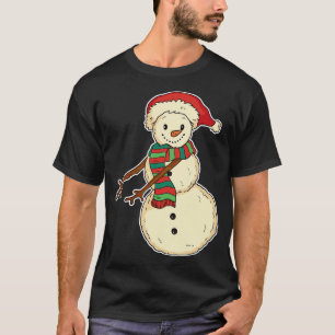 T-shirt Cute Flossing Snowman toon