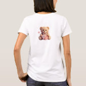 T-shirt Cute Fluffy Teddy Bear with Heart  Valentine (Dos)