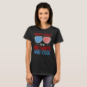 T-shirt Cute Fourth 4th Of July Most Likely To Be Red Whit (Devant entier)