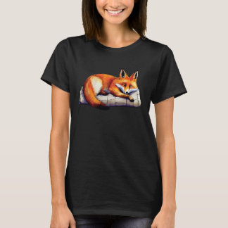 T-shirt Cute fox for men women ladies foxes lovers fox ani