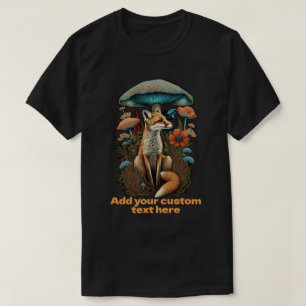 T-shirt Cute Fox Mushroom fleur sauvage, Fox, Amateurs de